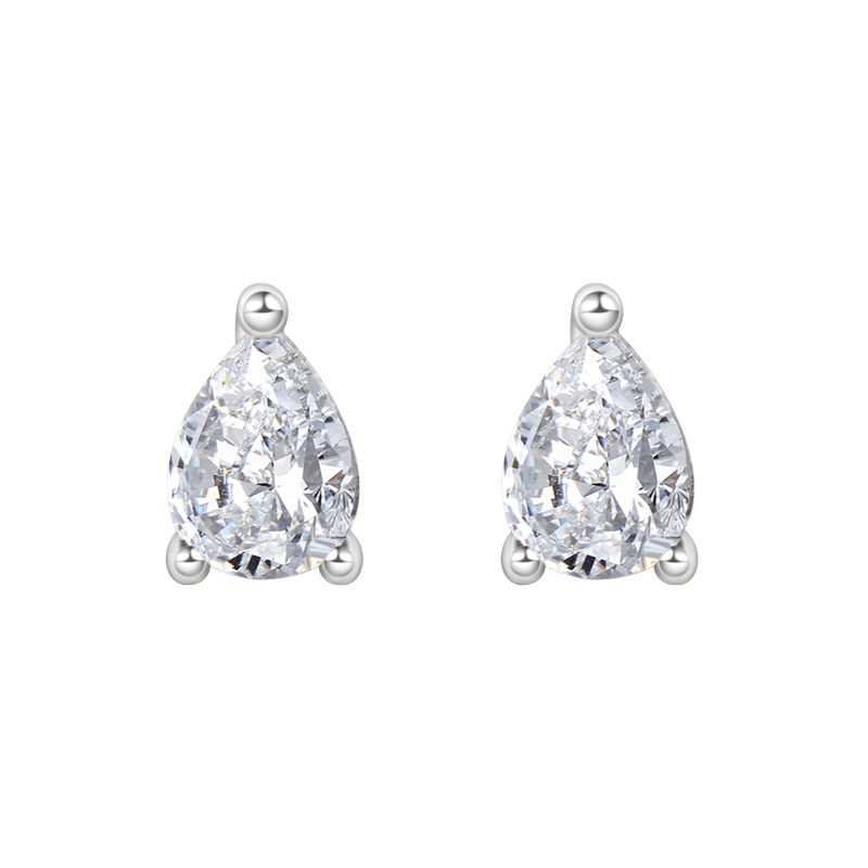 Pear-shaped Stud Earrings image number 2