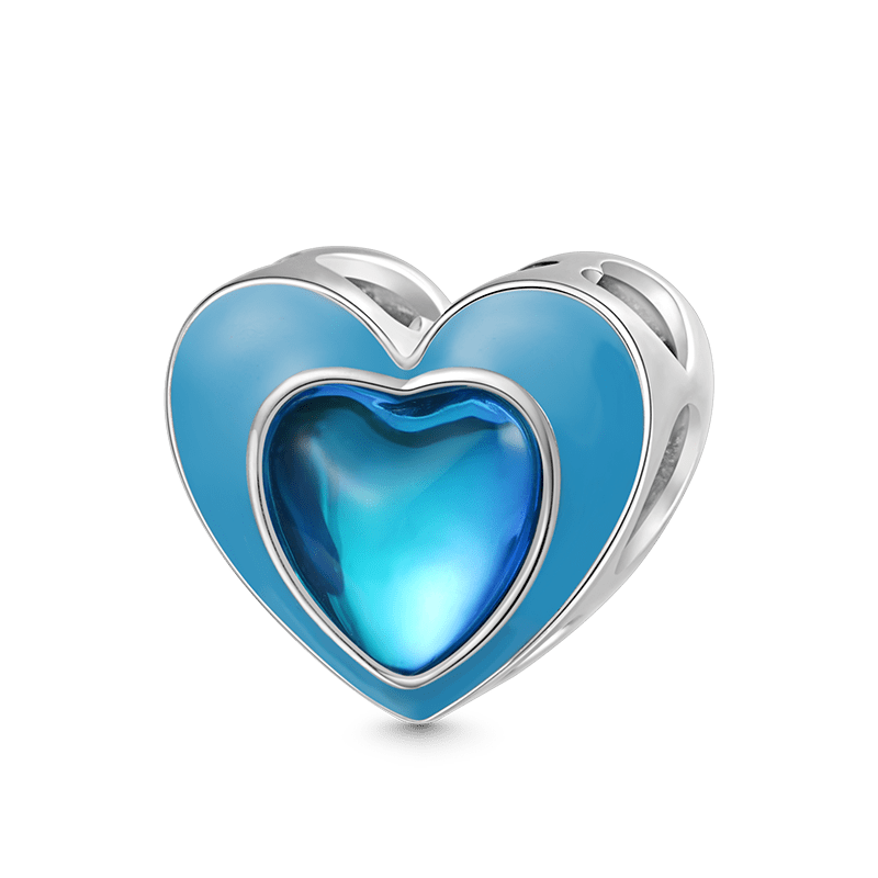Blue Heart Charm image number 0