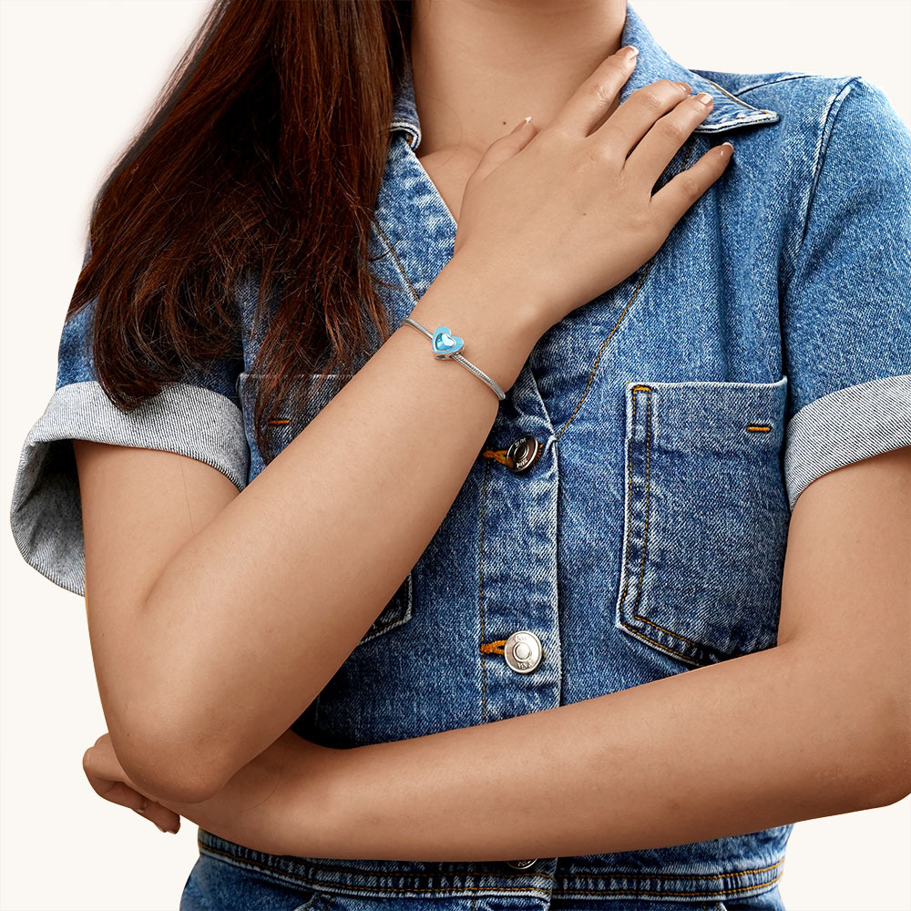 Blue Heart Charm image number 3