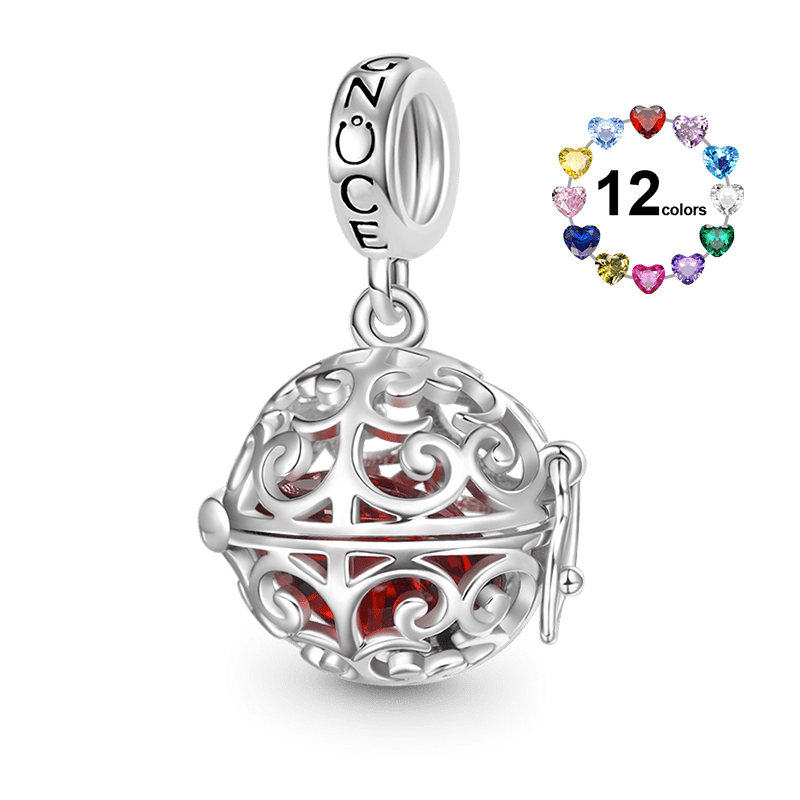 Easter Egg Birthstone Pendant image number 0