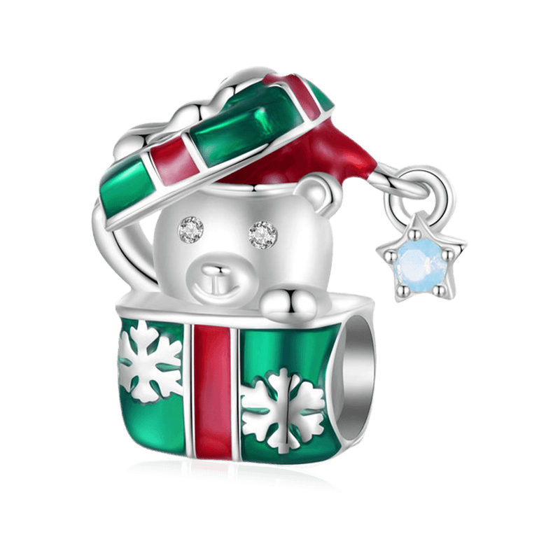 Christmas Gift Bear Charm image number 0