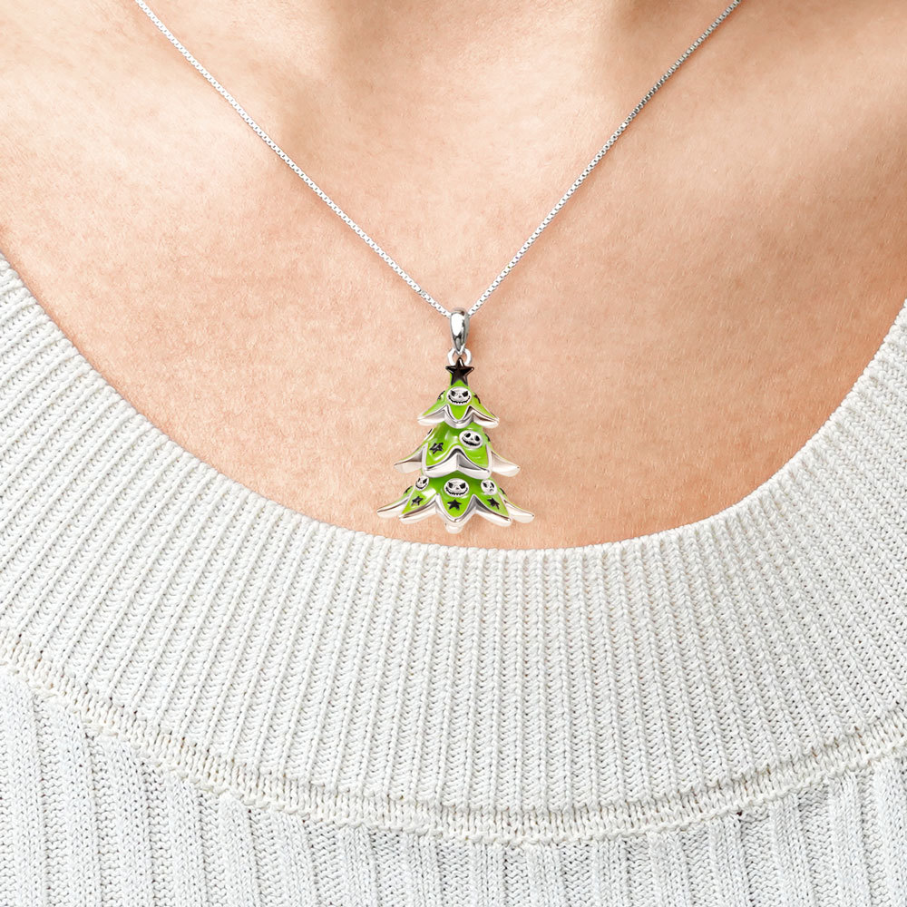 Skull Christmas Tree Necklace image number 3