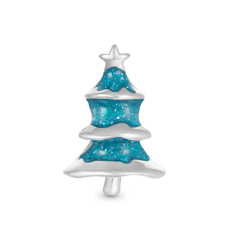 Blue Christmas Tree Charm image number 0