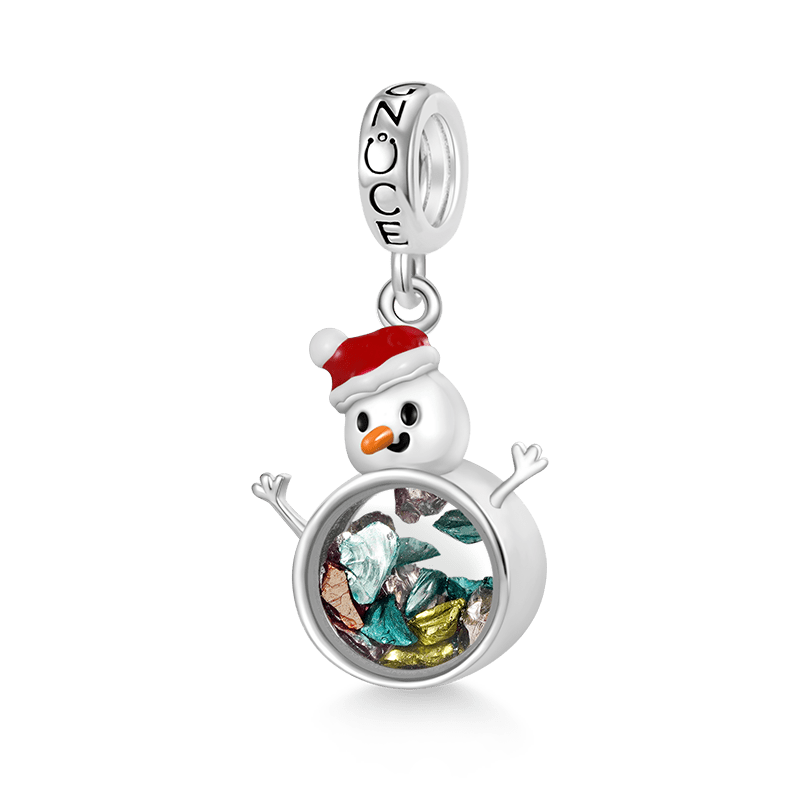 Transparent Snowman Pendant image number 0
