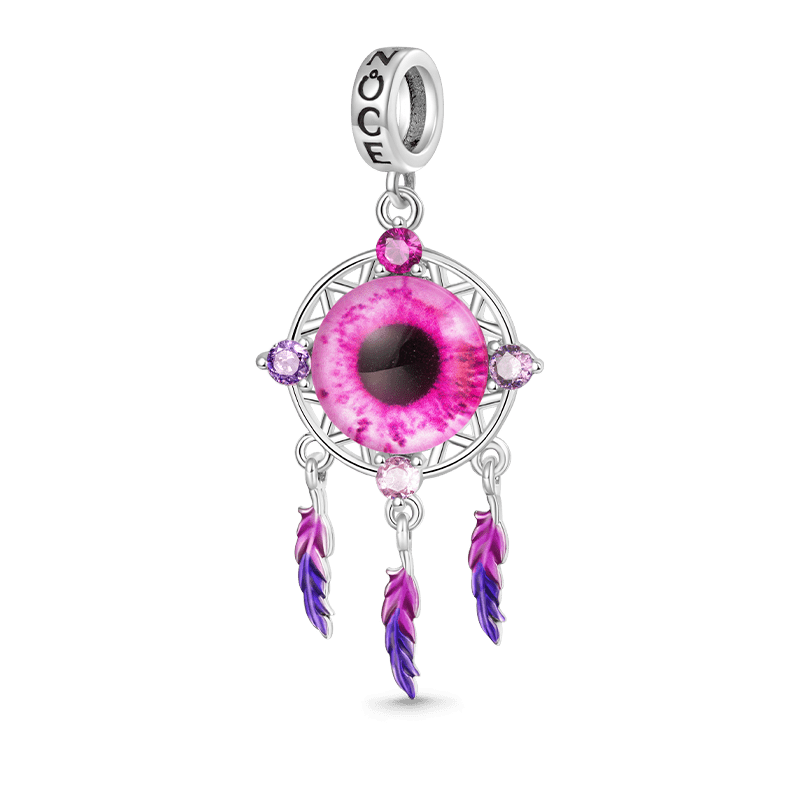 Devil Eyes Dream Catcher Pendant image number 0