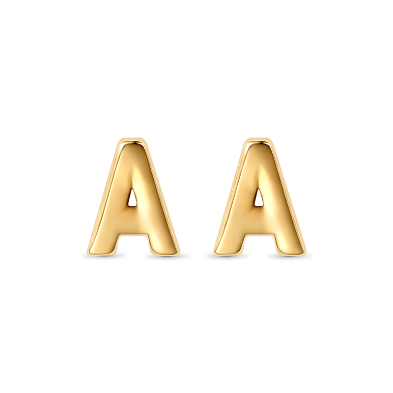 Initial Letters Stud Earrings image number 0