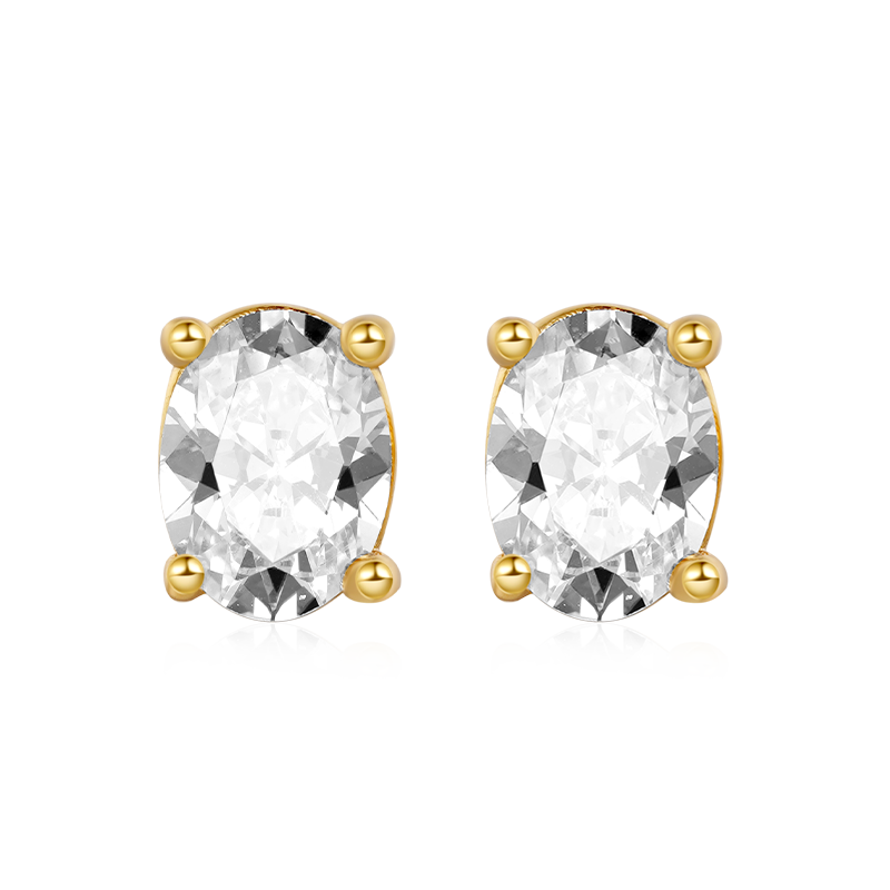 Oval Stud Earring image number 0