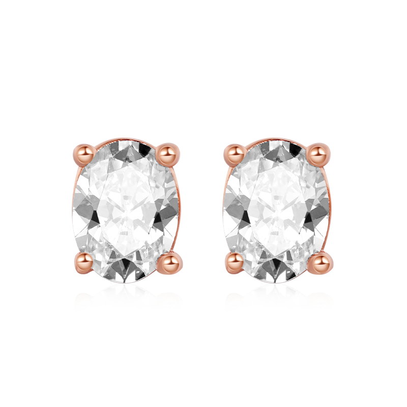Oval Stud Earring image number 1