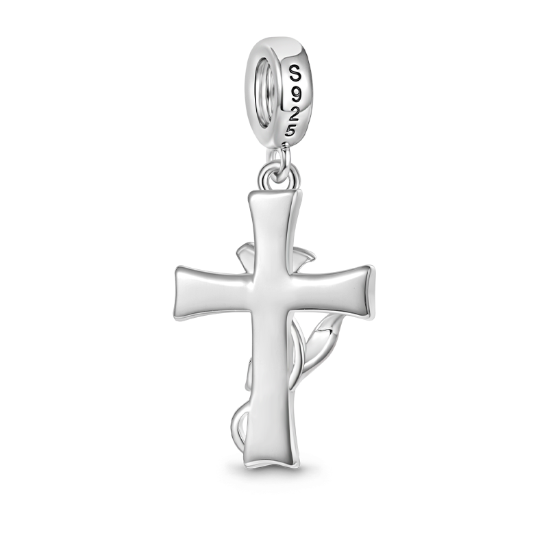 Lily Cross Pendant image number 1
