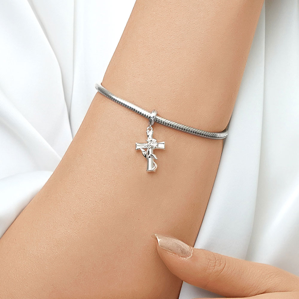 Lily Cross Pendant image number 4