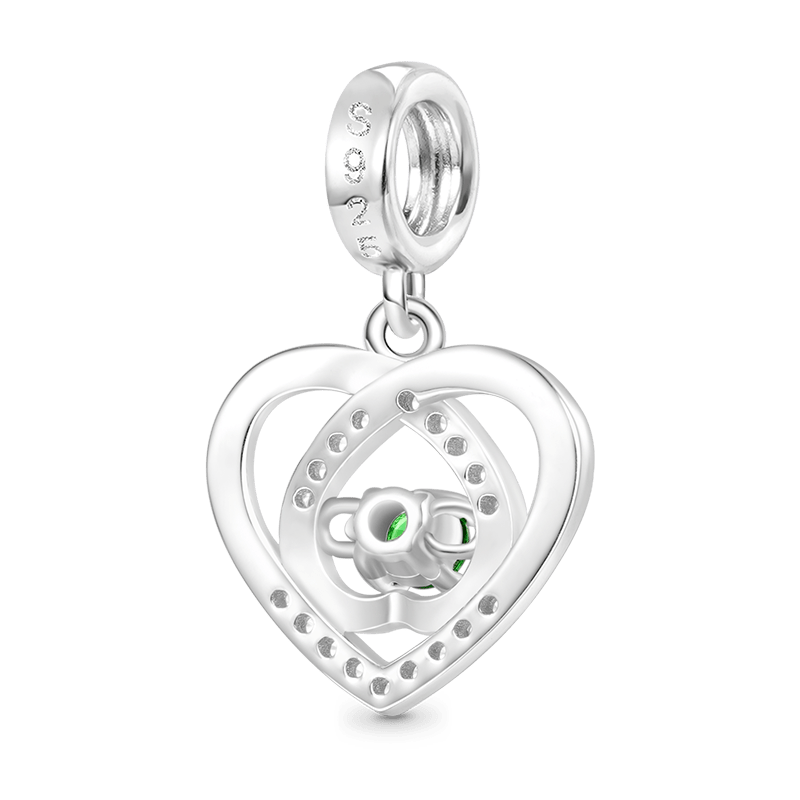 Love Heart Birthstone Pendant image number 1