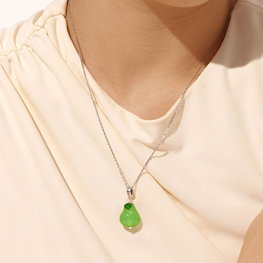 Green Pear Shape Pendant image number 3