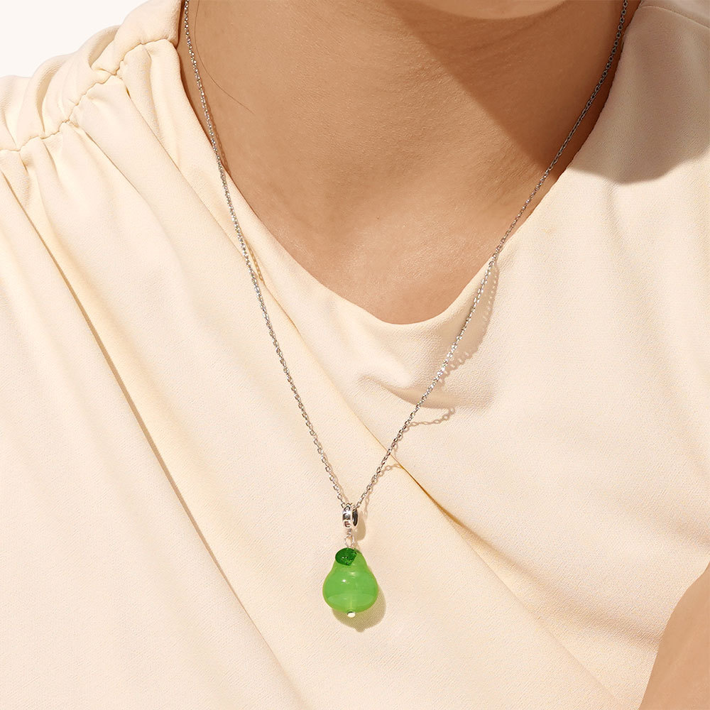 Green Pear Shape Pendant image number 3