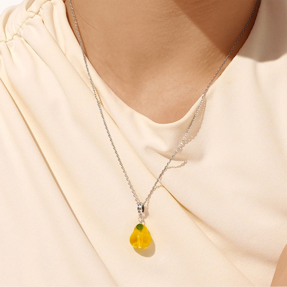 Orange Pear Pendant image number 4