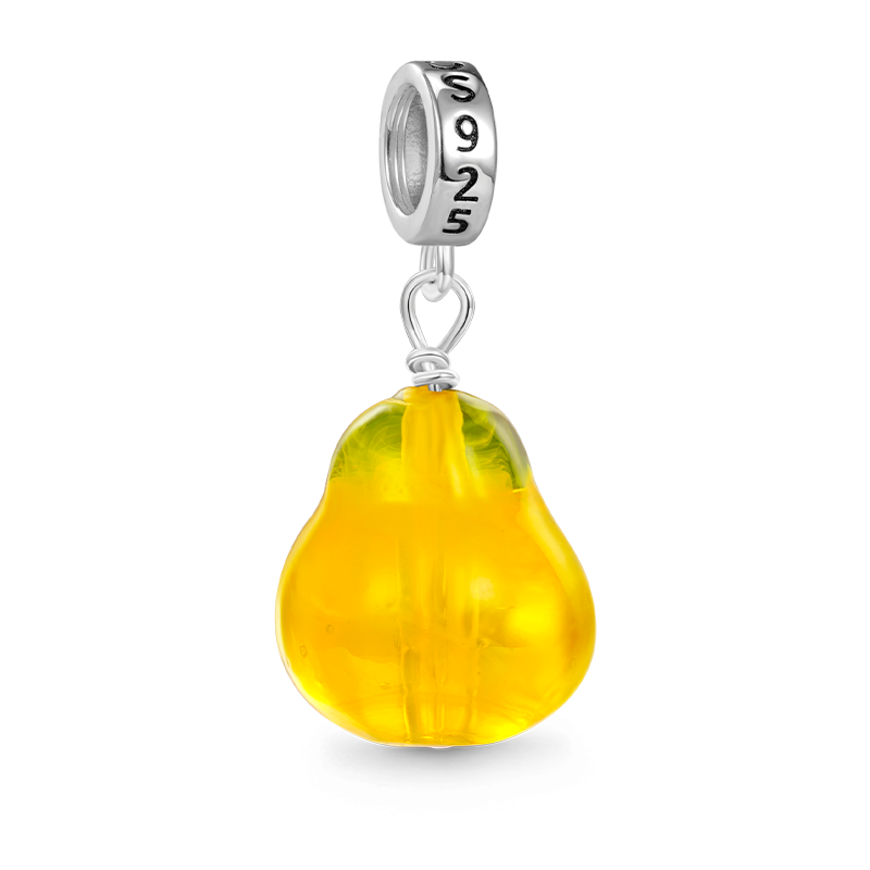 Orange Pear Pendant image number 1