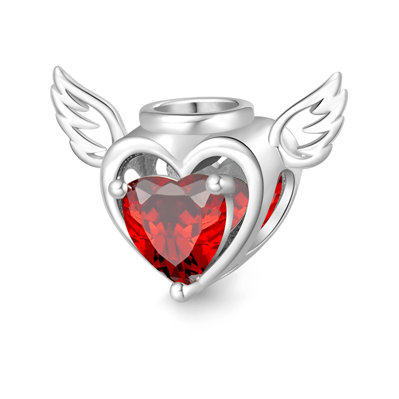Loving Angel Heart Charm image number 0