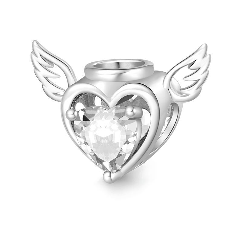 Loving Angel Heart Charm image number 0
