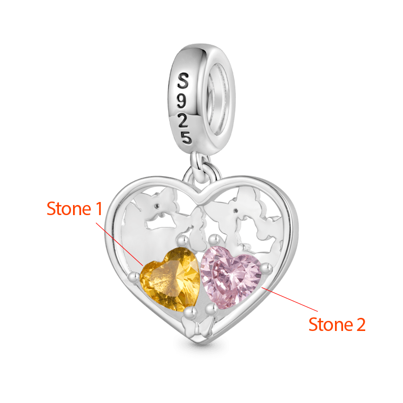 Butterfly Love Birthstone Pendant image number 2