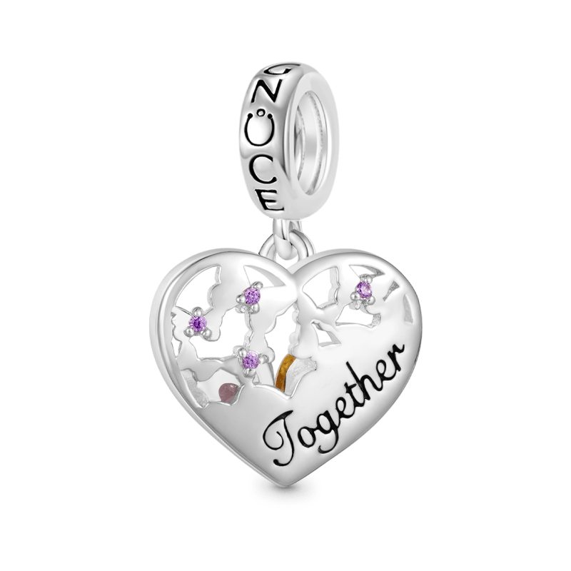 Butterfly Love Birthstone Pendant image number 0