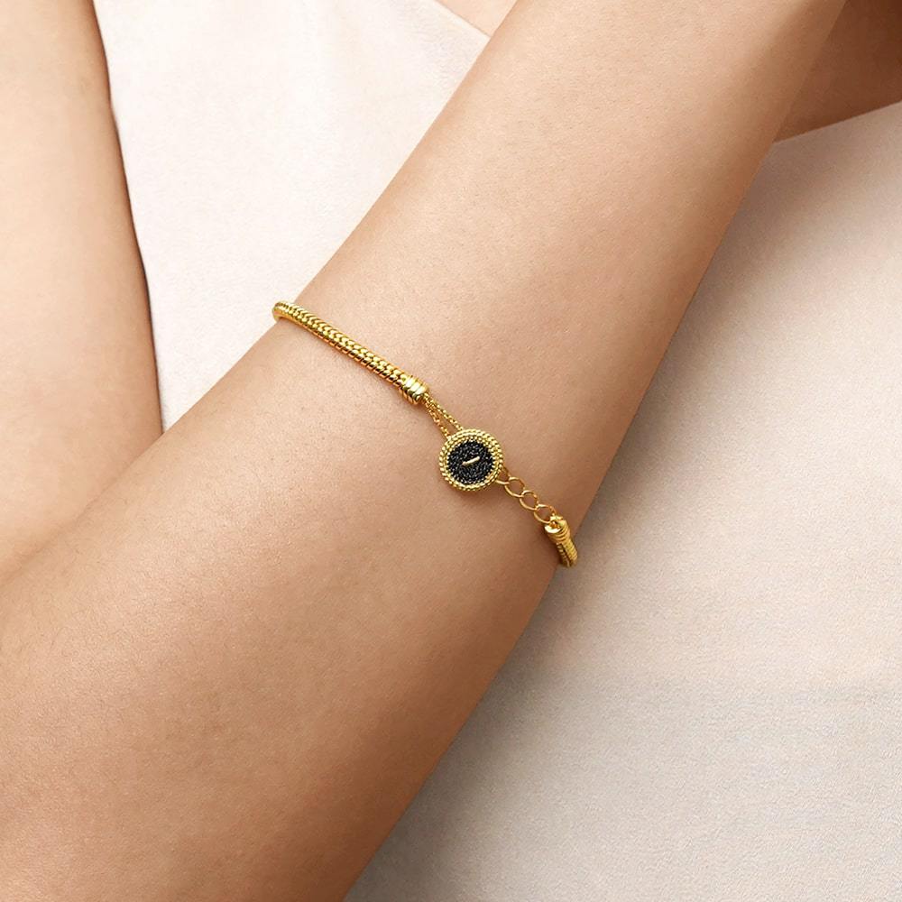 Black Button Basic Bracelet image number 4