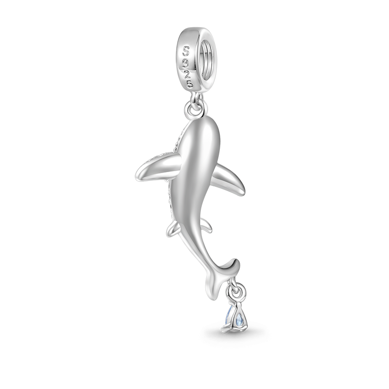 Sparkling Shark Pendant image number 1
