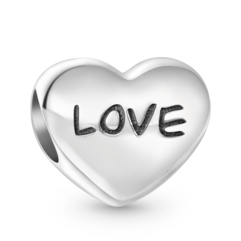 Love Cat & Dog Heart Charm image number 1