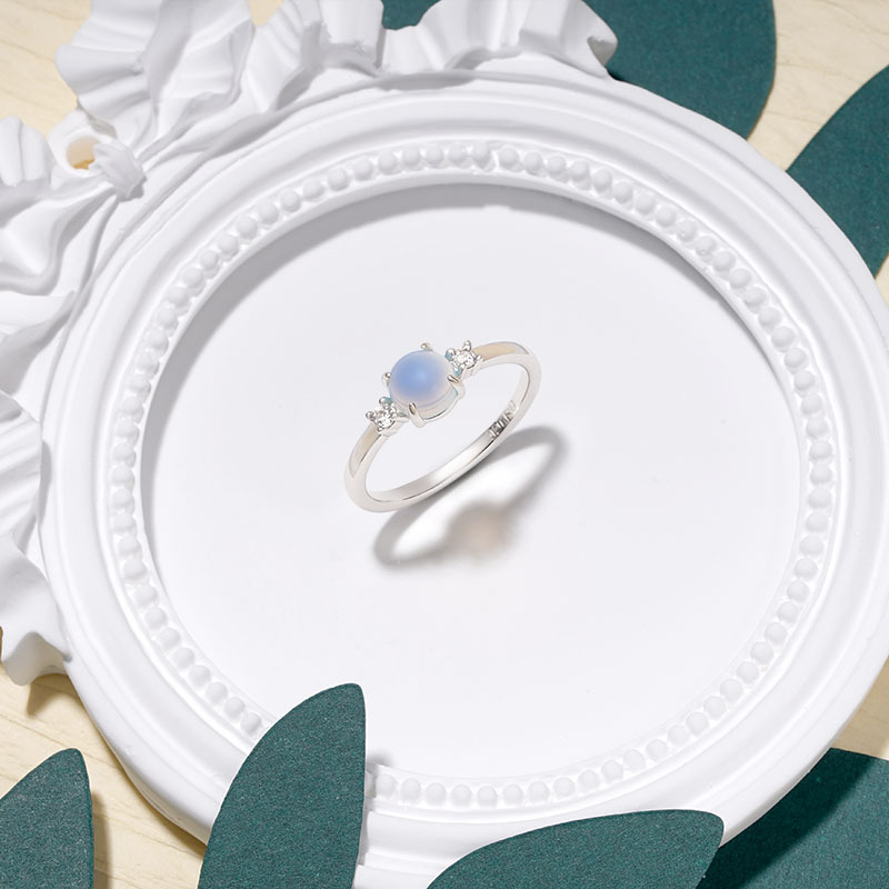 Moonstone Promise Ring image number 2