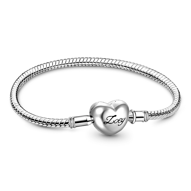 Heart Engravable Basic Bracelet image number 0