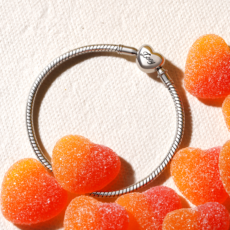 Heart Engravable Basic Bracelet image number 2