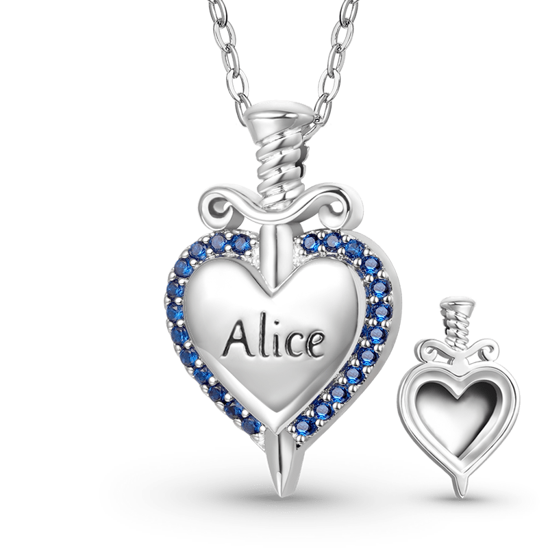 Screws Love Heart Necklace image number 0