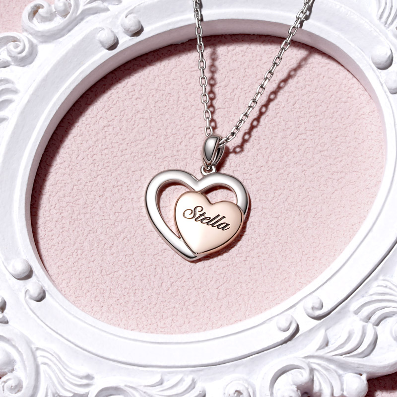 Love Heart Necklace image number 1