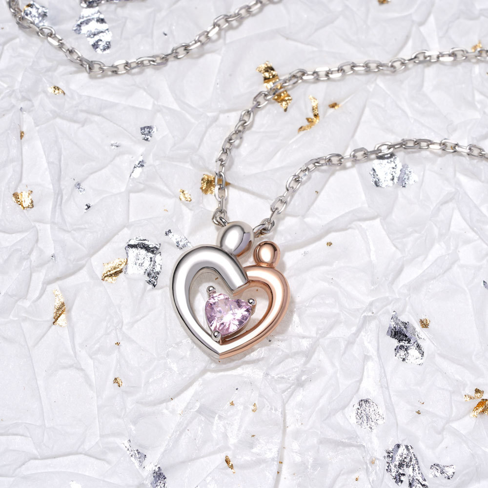 Hugging Birthstone Necklace image number 3