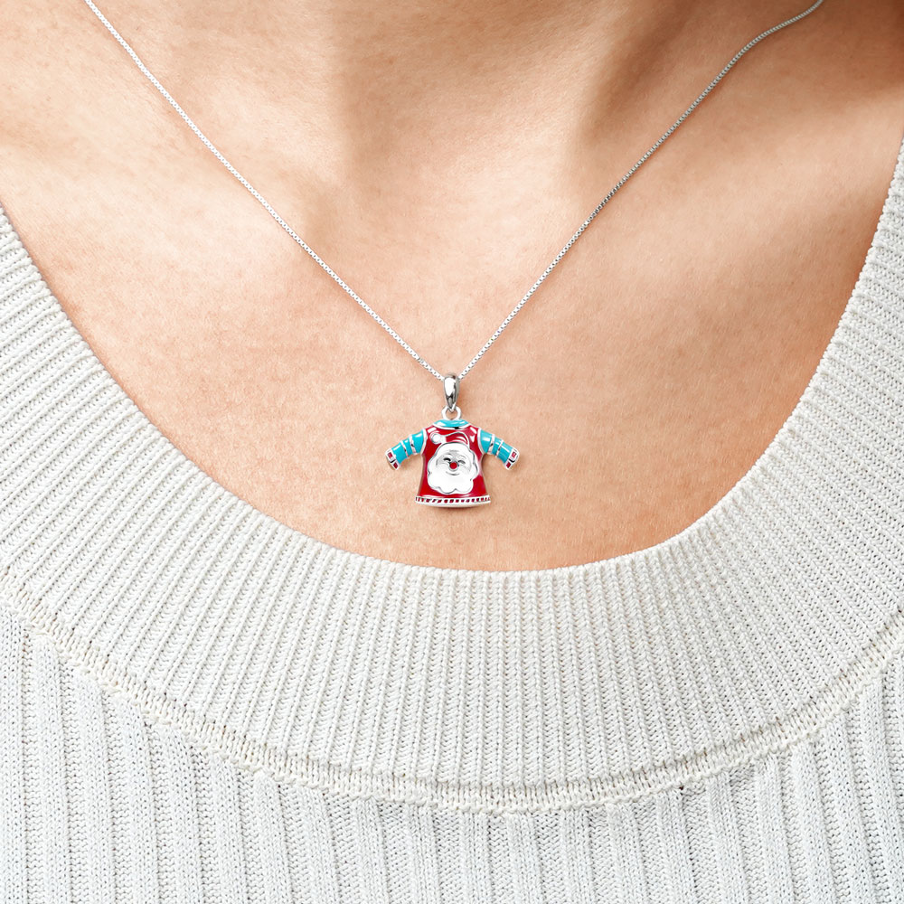Santa Claus T-shirt Necklace image number 3
