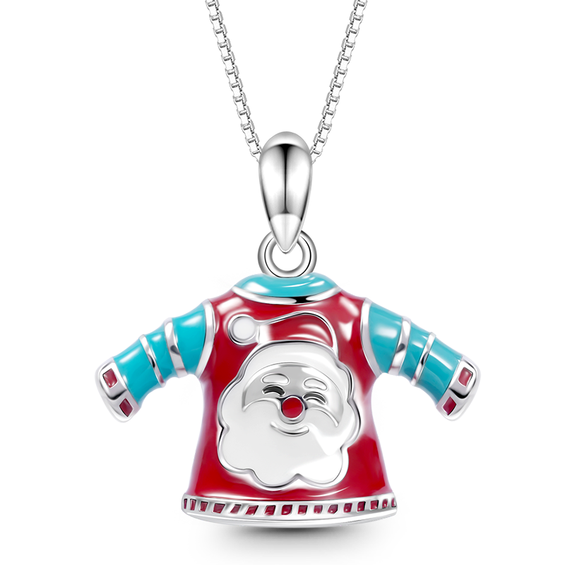 Santa Claus T-shirt Necklace image number 0