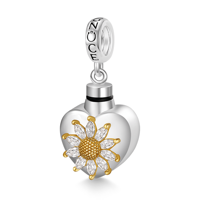 Heart Memorial Urn Ashes Pendant image number 1