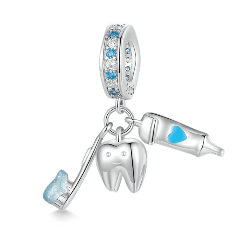 Teeth Brushing Triple Pendant image number 0