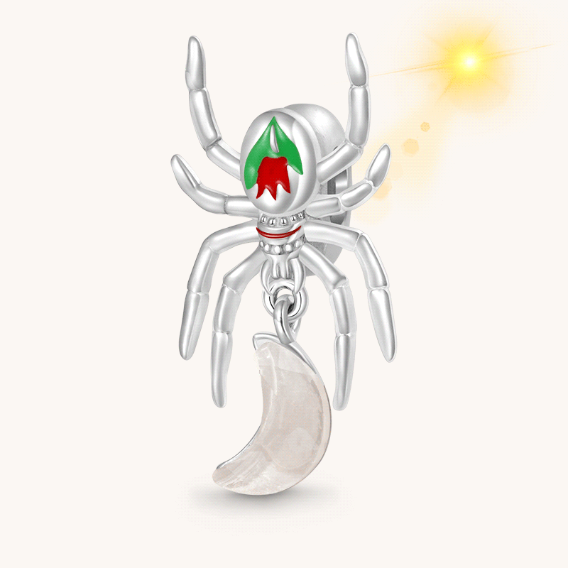Spider Color-changing Moon Pendant image number 0