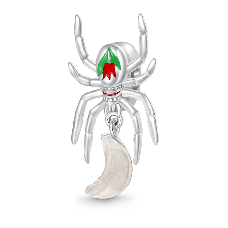 Spider Color-changing Moon Pendant image number 1