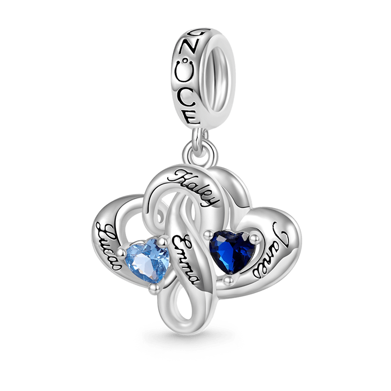 Family Heart Engravable Pendant image number 0