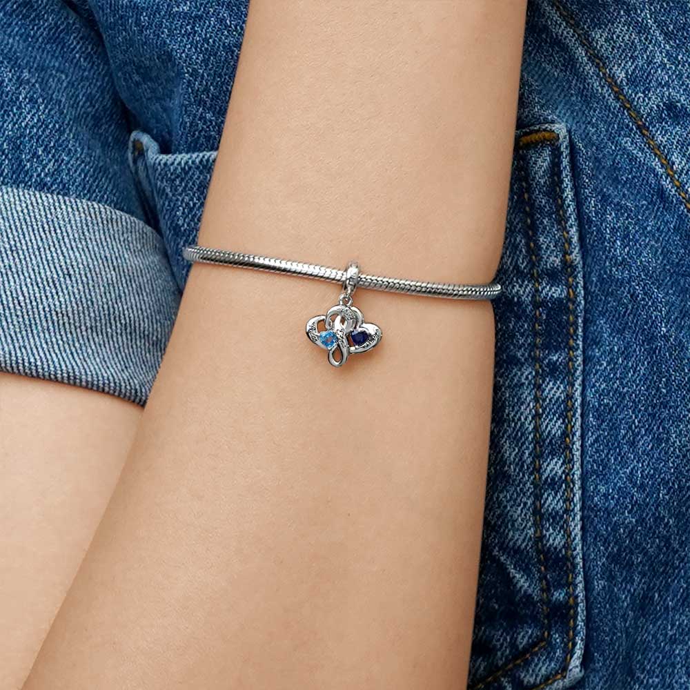 Family Heart Engravable Pendant image number 5