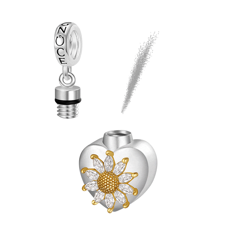 Heart Memorial Urn Ashes Pendant image number 0