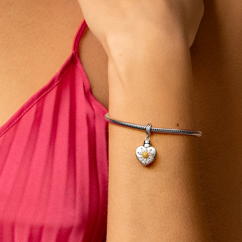 Heart Memorial Urn Ashes Pendant image number 6