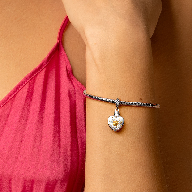 Heart Memorial Urn Ashes Pendant image number 6