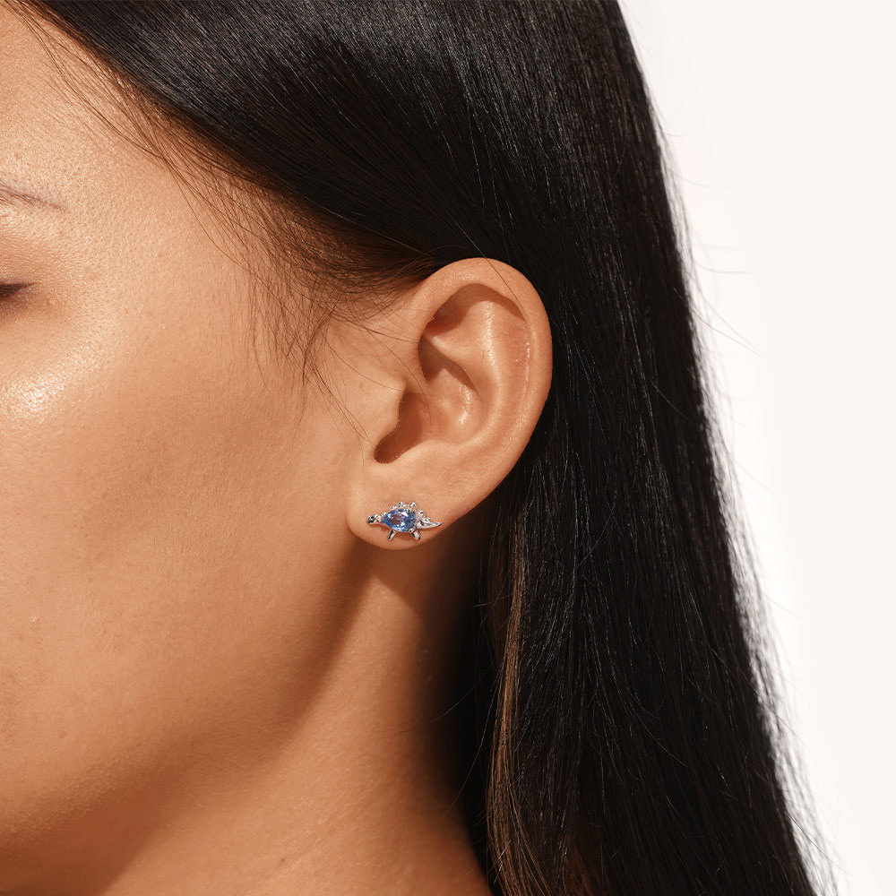 Stegosaurus Stud Earrings image number 3