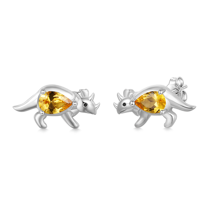 Triceratops Stud Earrings image number 0