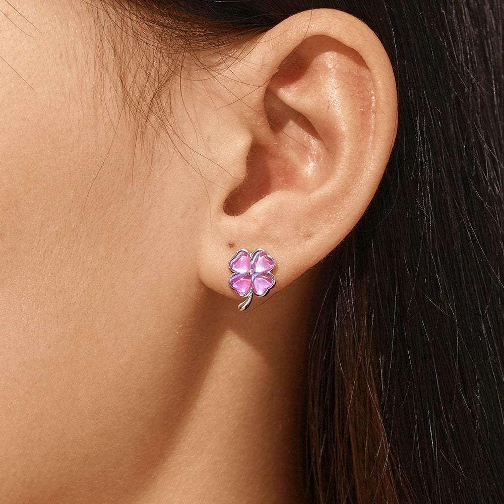 Lucky Clover Stud Earrings image number 4