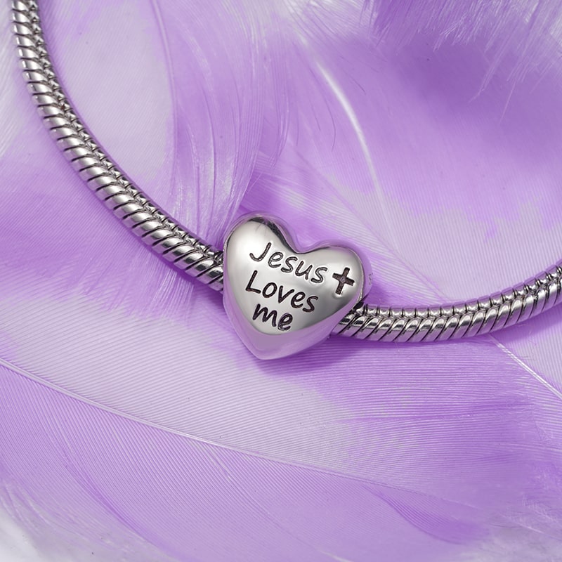 Jesus Loves Me Charm image number 2