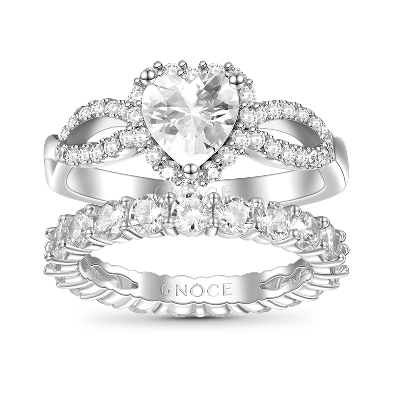 Heart Cut Ring Set image number 0