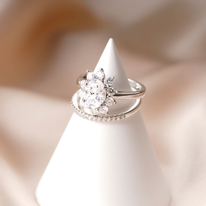 Oval Cut Ring Set image number 2