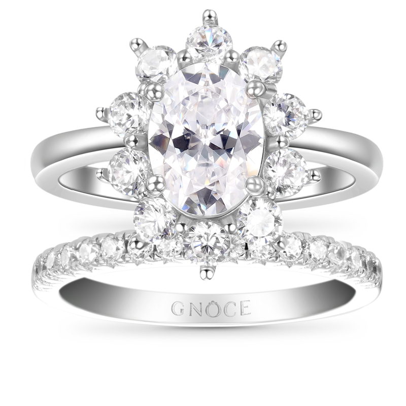 Oval Cut Ring Set image number 0